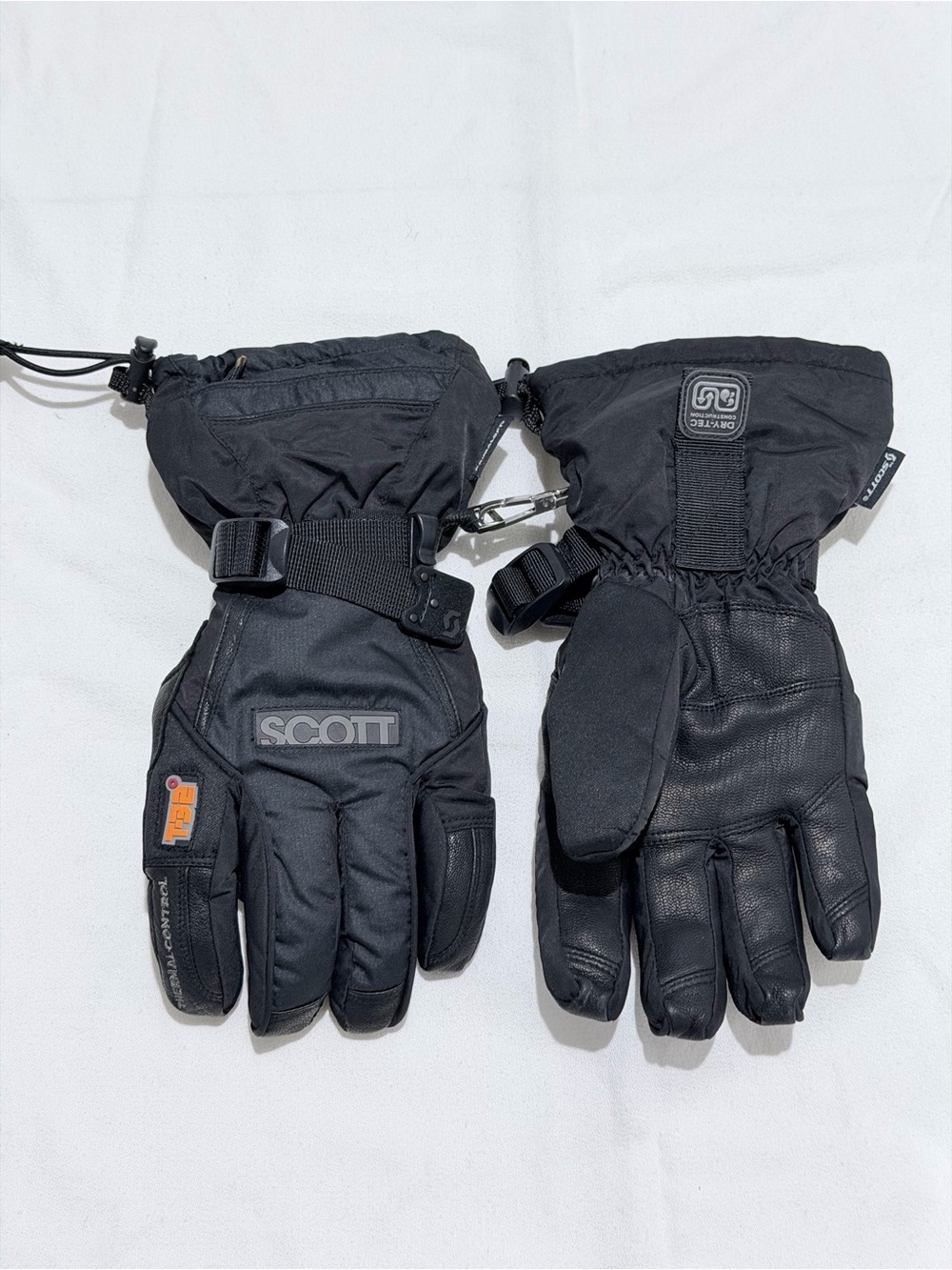 SCOTT Women’s M/7 Black Thermamax Thermal Control Ski Snow Gloves